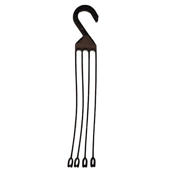 23.75 Inch Four Prong Hanger in Chocolate – 25 per Bag - Hangers